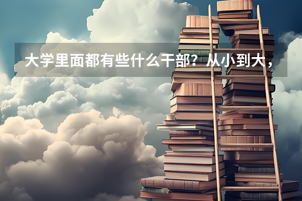 大学里面都有些什么干部？从小到大，都有些什么要求？