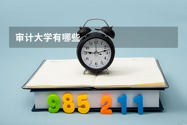 审计大学有哪些