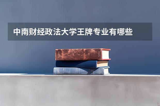 中南财经政法大学王牌专业有哪些