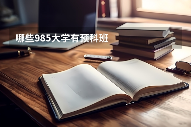 哪些985大学有预科班