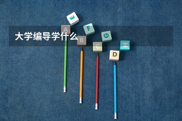 大学编导学什么