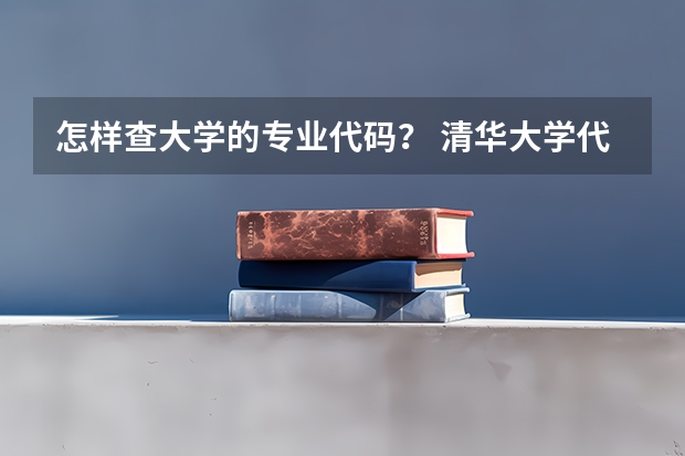 怎样查大学的专业代码？ 清华大学代码及其各专业代码