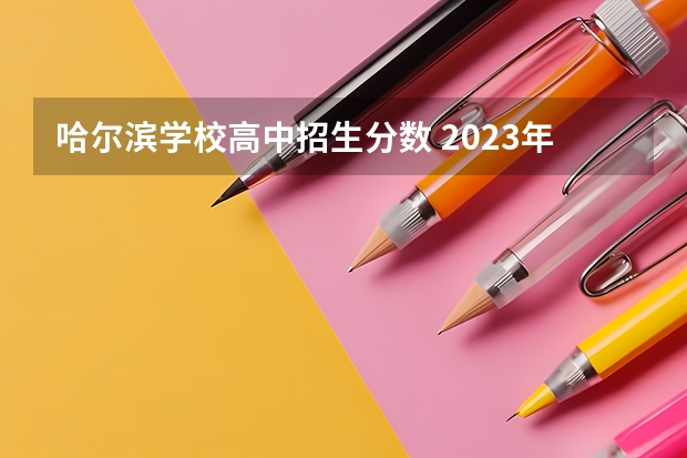 哈尔滨学校高中招生分数 2023年哈尔滨民办高中分数线
