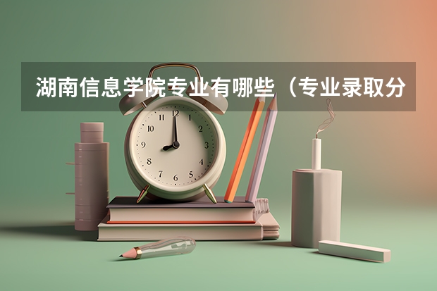 湖南信息学院专业有哪些（专业录取分数）